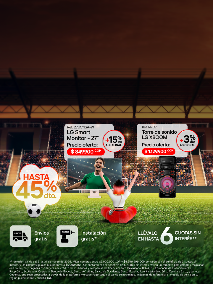 banner promocional TV y audio precios especiales