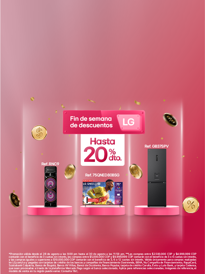 Promo fin de semana LG ofertas relámpago