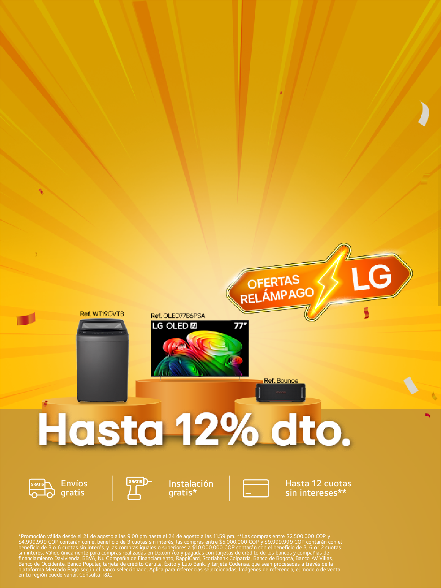 Promo fin de semana LG ofertas relámpago