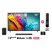 Vista frontal de Combo TV 75QNED85TSA + Barra de sonido S70TR Incluye Magic Remote 75QNED85TSA.S70TR