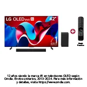 Vista frontal de Combo TV OLED42C4PSA WebOS 24 - 120Hz + Barra de sonido S40T 300W OLED42C4PSA.S40T
