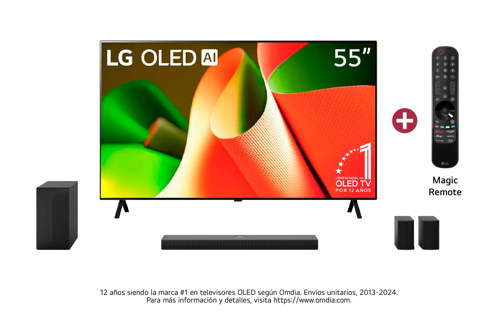 Combo TV LG OLED AI 55" con SoundBar, incluye Magic Remote