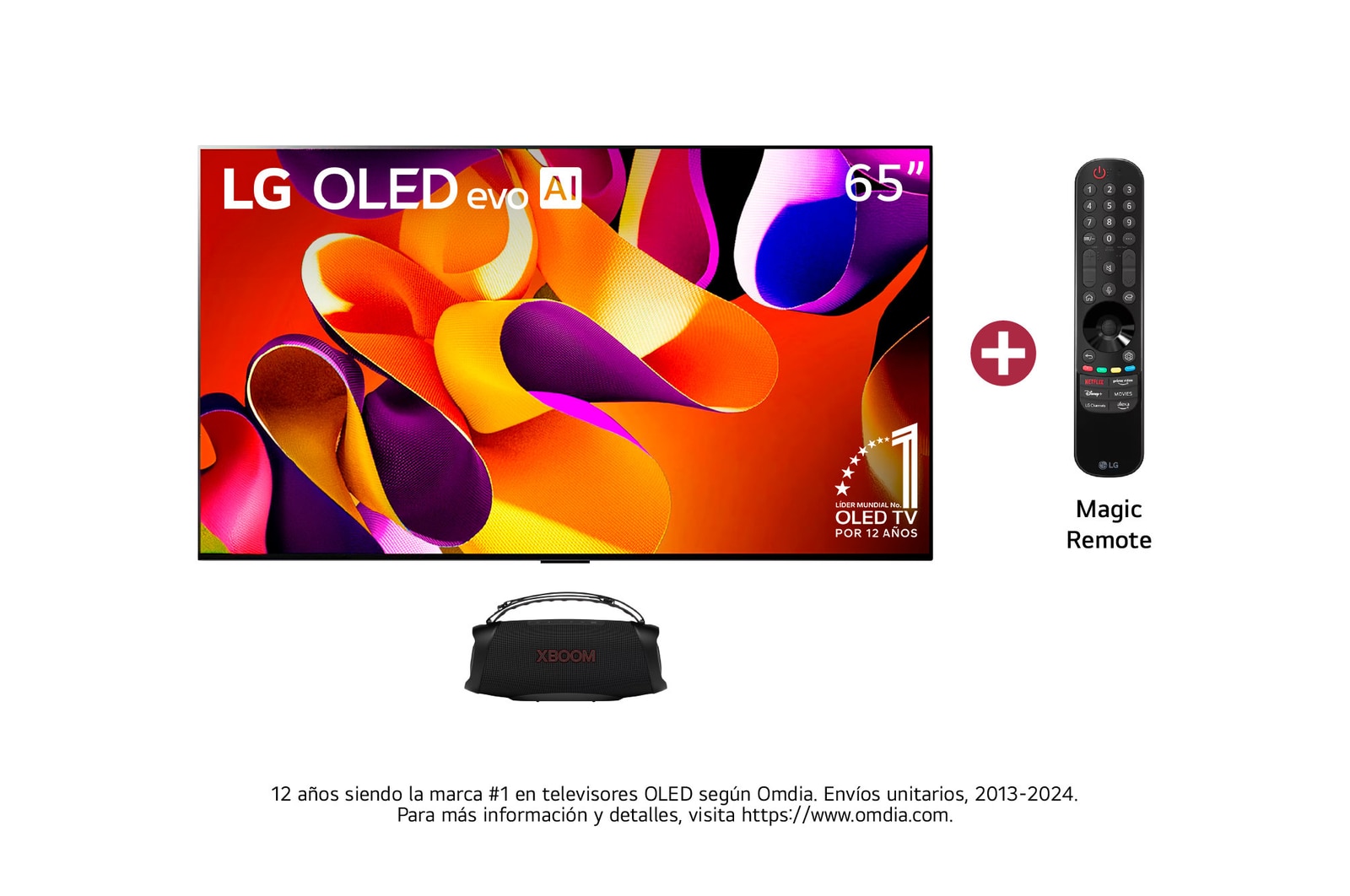 Combo TV OLED evo AI 65", con XBOOM LG, incluye Magic Remote