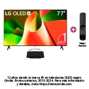 Vista frontal de Combo exclusivo TV 77 pulgadas OLED B4 + Parlante LG XBOOM XG8T OLED77B4PSA.XG8