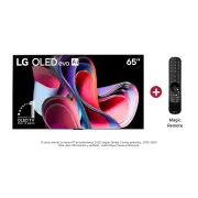 Vista Frontal TV OLED evo AI 65", incluye Magic Remote