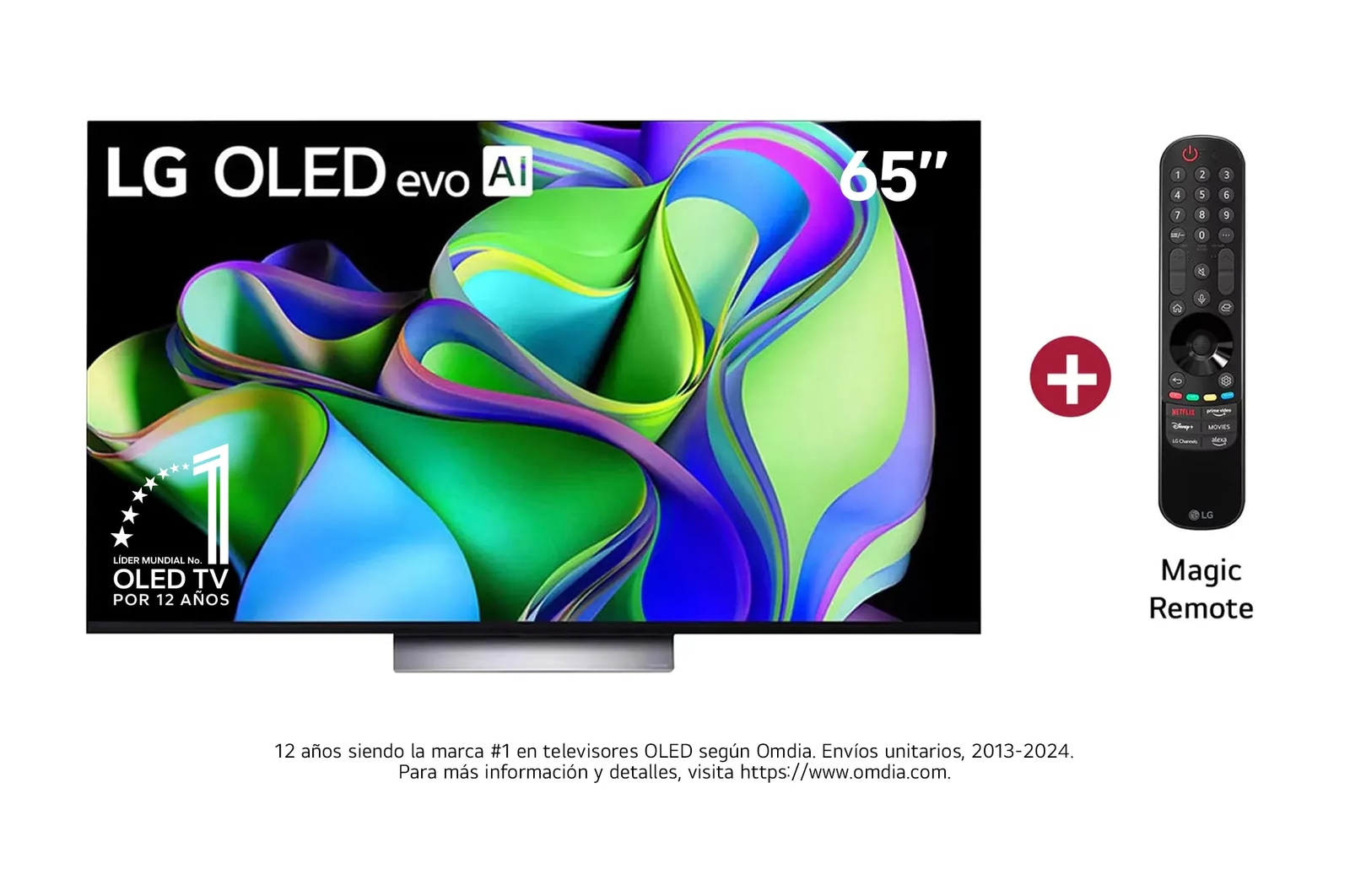 Vista Frontal Televisor LG OLED Evo