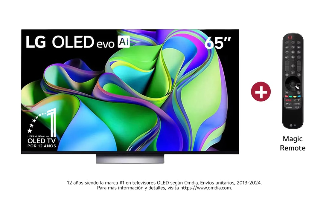 Vista Frontal Televisor LG OLED Evo