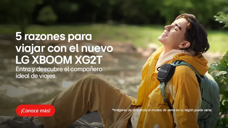 5 RAZONES PARA LLEVAR A TUS VIAJES EL NUEVO LG XBOOM XG2T