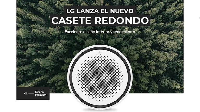 Soluciones de Aire Acondicionado LG nuevo casete redondo