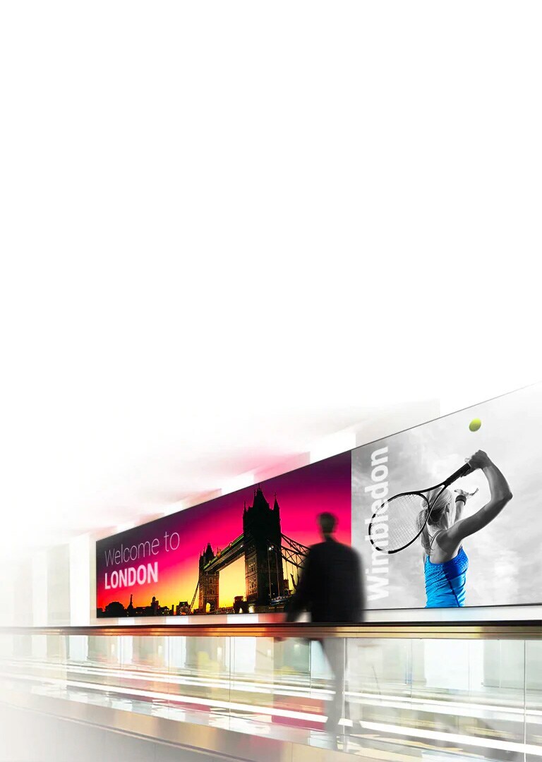 Conoce el amplio portafolio de señalización LED para interiores y exteriores de LG, tenemos soluciones de visualización envolvente para distintas aplicaciones.
