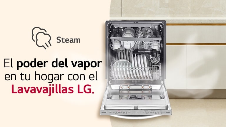 Lavavajillas LG TrueSteam: El poder del vapor en tu hogar.