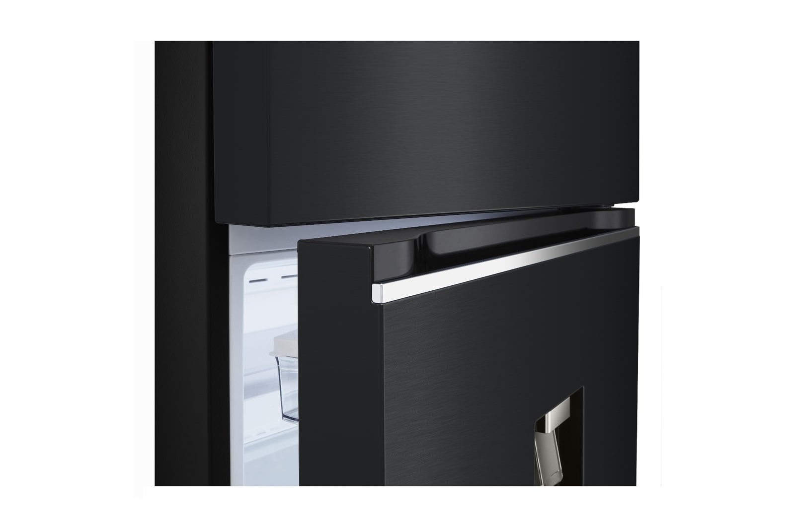 LG Nevera VT32KPY puertas entre abiertas detalle