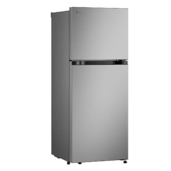 Left side view of 217L Top Freezer Refrigerator Essence Matte Black with LinearCooling and Deodorizer.