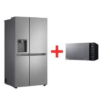 Vista frontal de Combo Nevecon - 638lts MultiAirFlow & Microondas - 25lts - NeoChef Inverter GS66SPY.MS0936G