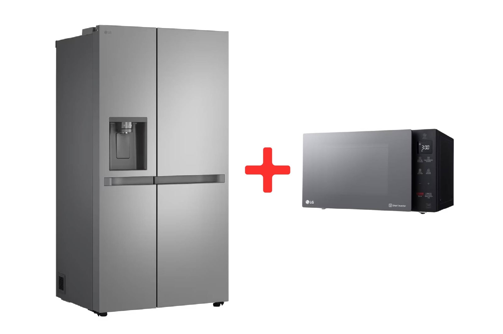 Vista frontal de Combo Nevecon - 638lts MultiAirFlow & Microondas - 25lts - NeoChef Inverter GS66SPY.MS0936G