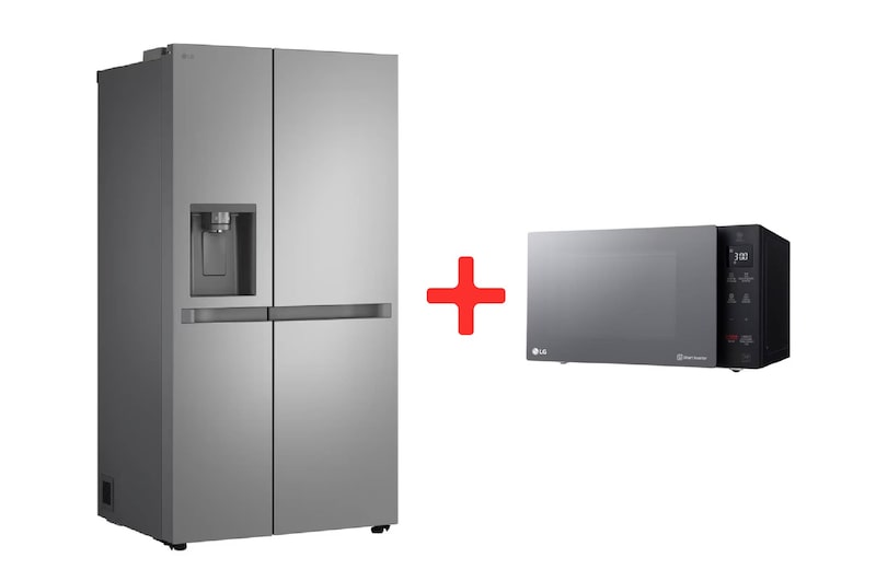 Vista frontal de Combo Nevecon - 638lts MultiAirFlow & Microondas - 25lts - NeoChef Inverter GS66SPY.MS0936G