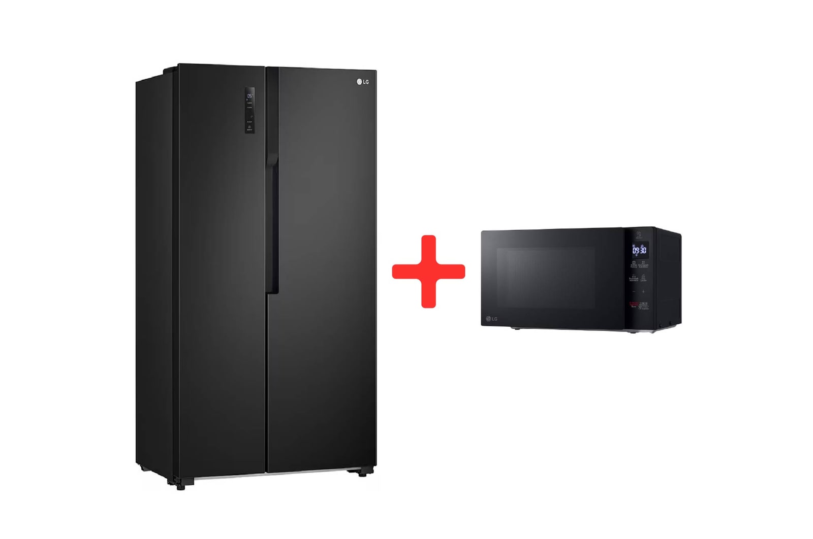 Vista frontal de Combo Nevecon - 519 Multi Air Flow & Microondas - 20lts - NeoChef GS51MPD.MS2032G