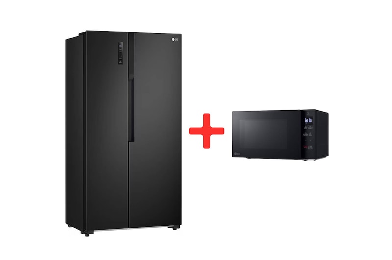 Vista frontal de Combo Nevecon - 519 Multi Air Flow & Microondas - 20lts - NeoChef GS51MPD.MS2032G