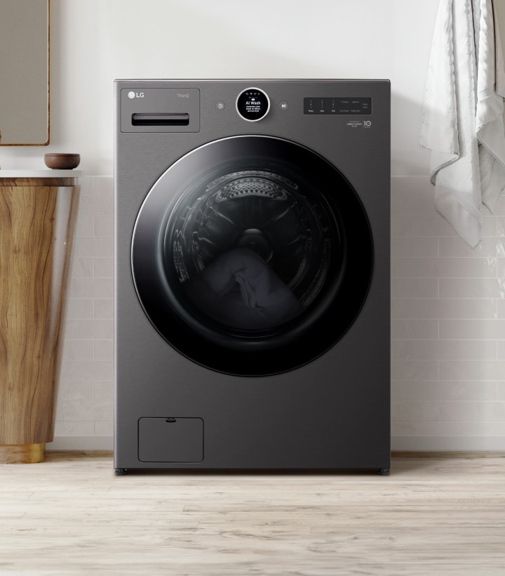 Ciclo AI Wash detectando automáticamente la carga y el tipo de prendas