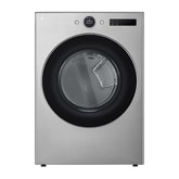 Secadora LG Carga Frontal 22Kg a Gas - 22Kg TurboSteam - ThinQ - Plata