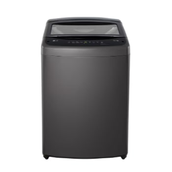 Vista frontal de Lavadora Carga Superior, capacidad 18Kg, color Negro Medio, WT18MVTB