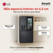 Más espacio interior en 6,3 cm