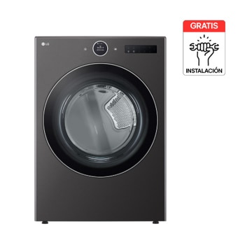 Vista frontal Secadora Carga Frontal LG DF22BFXS6BK