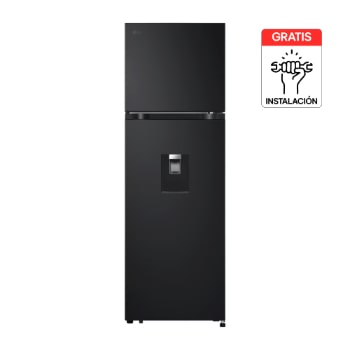 Vista frontal de Nevera LG 264L Negro Mate LinearCooling VT26KPM