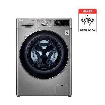 Vista frontal de Lavaseca LG 2 en 1 Carga Frontal 14Kg/8Kg Plata AIDD™ WD14VVC4S6