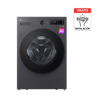 Vista frontal de Lavaseca 2 en 1 Carga Frontal LG 16kg Gris Grafito AI DD™ Pet Care WD16EGNTS6P