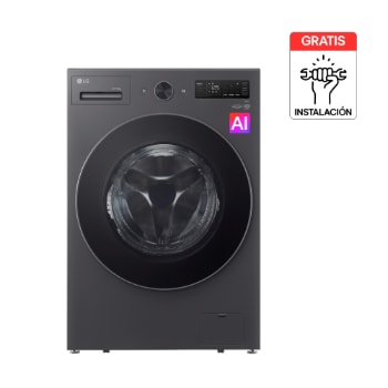 Vista frontal de Lavaseca LG 2 en 1 Carga Frontal 20Kg Gris Grafito AIDD WD20EGNTS6P
