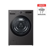 Lavadora LG Carga Frontal 25Kg Negro AIDD™ TurboWash™ Steam™