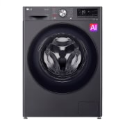 Vista frontal de Lavadora carga Frontal 2 en 1-14Kg/30lbs- AIDD-Negro Acero WD14BVC2S6