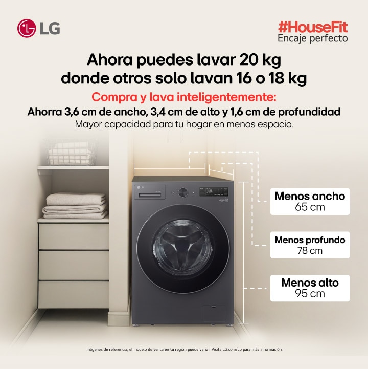 Ahora puedes lavar 20 KGHOUSE FIT