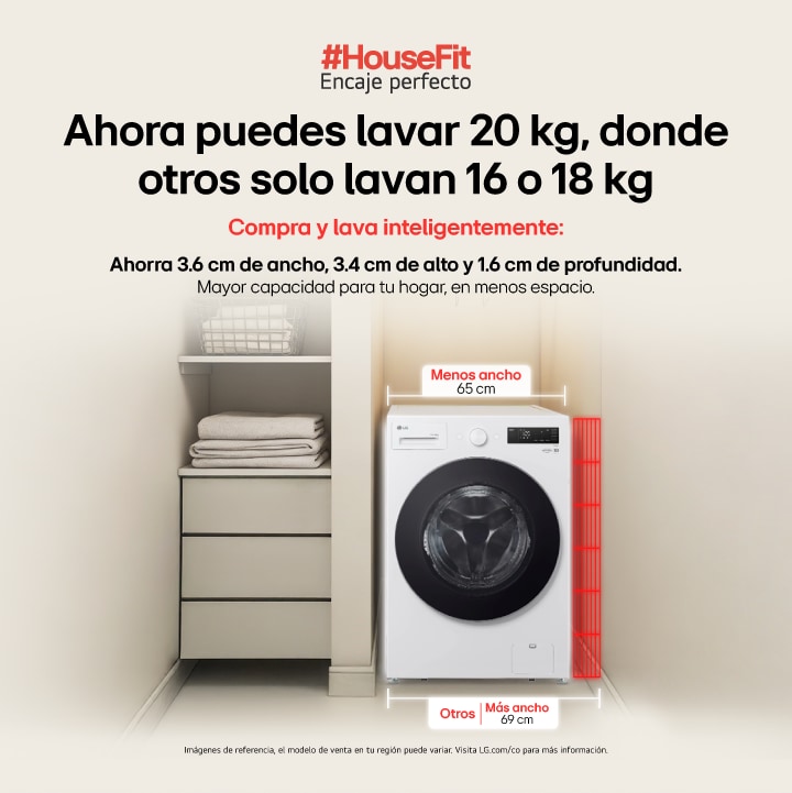 Ahora puedes lavar 20 KGHOUSE FIT