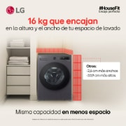 misma capacidad en menos espacio HouseFit