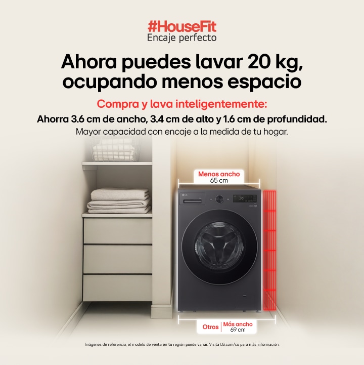 Banner promocional HOUSEFIT lavadora de 20kg