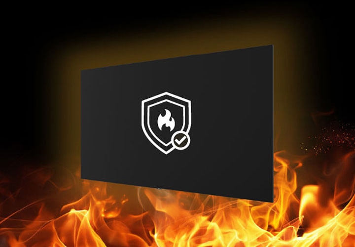 Diseño con protección contra propagación de fuego para mayor seguridad.