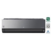 Vista frontal de Aire Acondicionado Artcool 9.000 BTU, 220V , Dual Inverter, diseño de lujo, Ahorro de Energía, Control por comandos de Voz, Anticorrosión Gold Fin, Plasmaster Ionizer. VR092C7