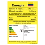 LG Aire Acondicionado ArtCool | 24000 BTU | 220V | Dual Inverter | Ahorro de Energía | Control por comandos de Voz | Anticorrosión | Plasmaster Ionizer, VR242C7