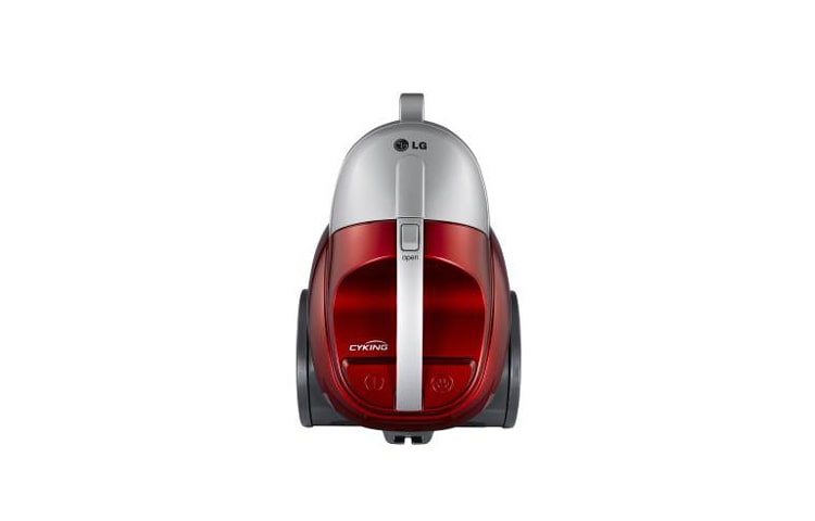 LG Aspiradora Compacta, 1600W de potencia, potencia de succión250W, capacidad 1.5Lts. no necesita bolsa, sistema Ciclón Elíptico y Anti-ácaros. Filtro Hepa, VC4916NNTY