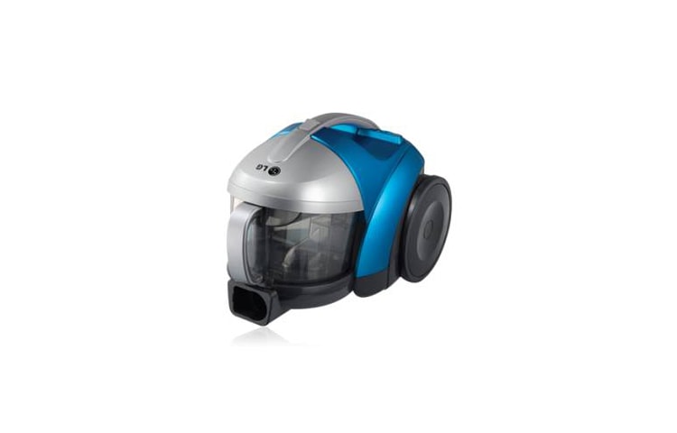 LG Aspiradora Compacta, 1600W de potencia, potencia de succión250W, capacidad 1.5Lts. no necesita bolsa, sistema Ciclón Elíptico y Anti-ácaros. Filtro Hepa, VC4917NNTY