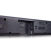 LG Barra de sonido SQC2 con 300W de potencia y 2.1 canales. Sonido envolvente Dolby Digital con bajos potentes. Conectividad Bluetooth | USB y entrada óptica, SQC2