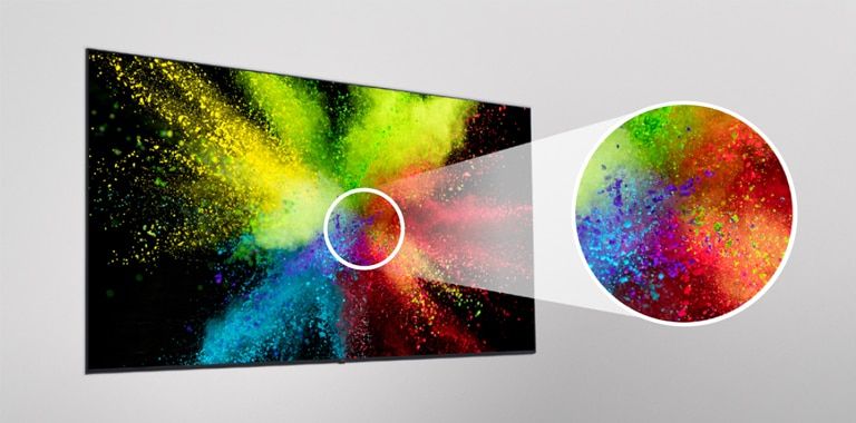 Presenta una calidad vívida e intensa, y magnifica el contenido en pantalla.