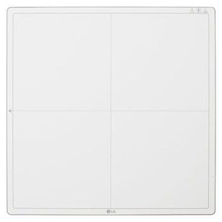 Vista frontal del detector de rayos X digital LG 14HK701G-W en blanco