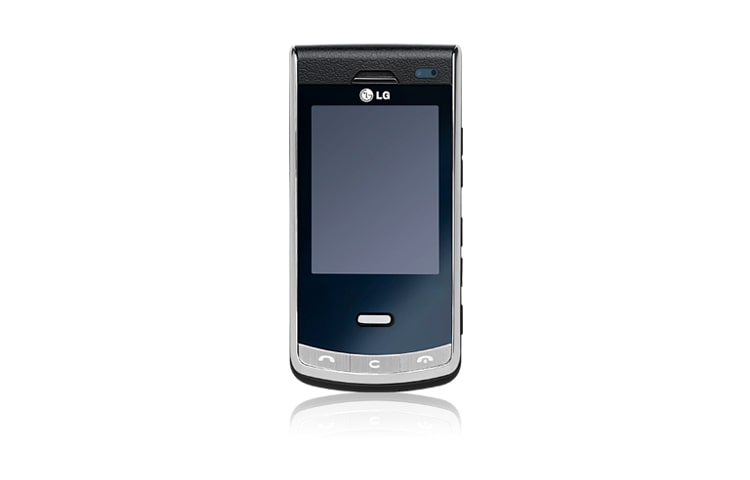 Vista frontal de LG SECRET
Estilo que Resiste al Tiempo&#34;

Reproductor MP3
Radio FM
Camara de 5 mp KF755C