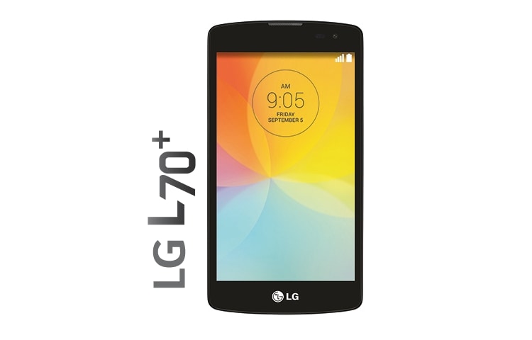 Vista frontal de L70 Plus  |   Pantalla 4,5&#34; WVGA LGD290G