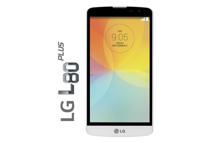 Vista frontal de L80 Plus  |   Pantalla 5,0&#34; FWVGA LGD331