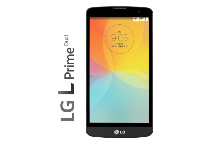 Vista frontal de L80 Prime Dual  |   Pantalla 5,0&#34; FWVGA LGD335