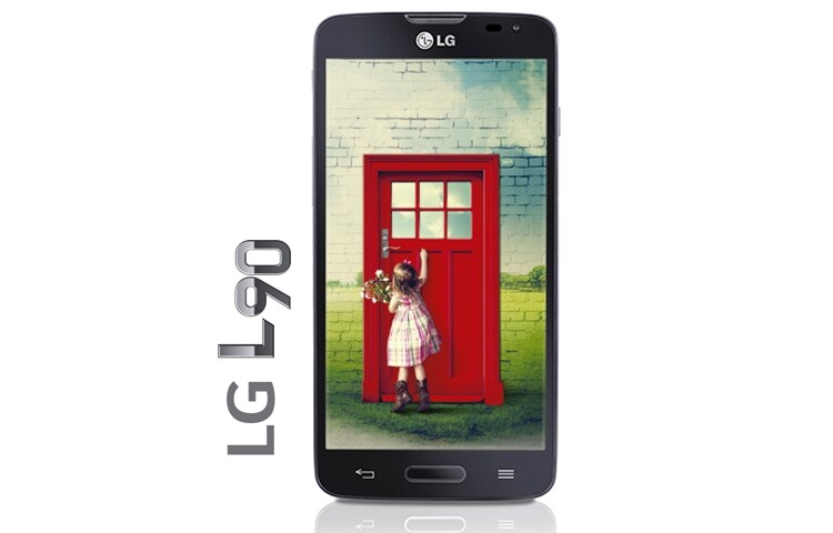 Vista frontal de L90  Dual  |   Pantalla 4.7&#34; qHD LGD410H